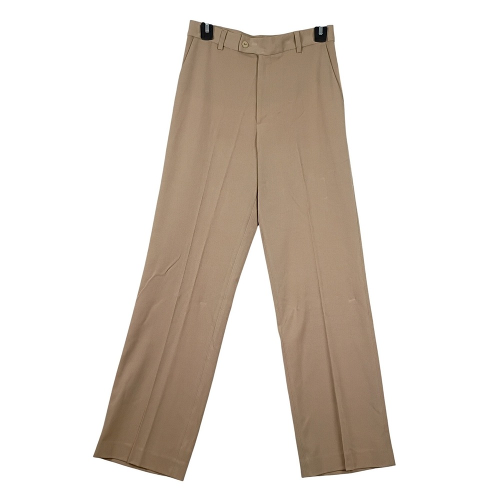 Taylor Brooke Dress Pants Womens 4P Tan Khaki Stretch High Rise Straight Leg NWT